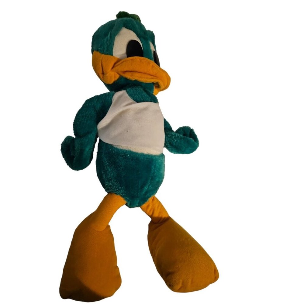 Vintage Plucky Duck 11" Large Plush Tiny Toon Ace Novelty 1990